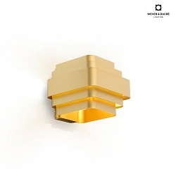 Wall luminaire J.J.W. 02, E27, aluminum, gold