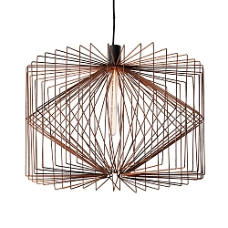 pendant luminaire WIRO 6.5 WIRO CEILING SUSP E27 IP20, rust 