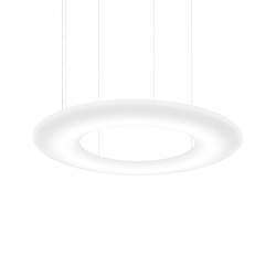 LED Design Pendant luminaire GIGANT 16.0,  160cm, steel / LLDPE, white, 4000K