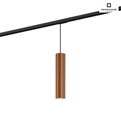 Pendant luminaire RAY 3.0 PAR 16 for 1-phase tracks, GU10 max. 12W, copper