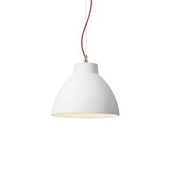 pendant luminaire BISHOP CEILING SUSP 4.0 E27 IP20, red, white matt 
