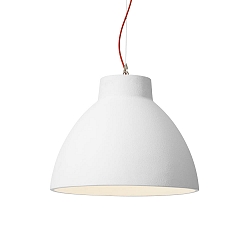 pendant luminaire BISHOP CEILING SUSP 6.0 E27 IP20, red, white matt 