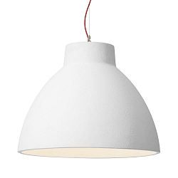 pendant luminaire BISHOP CEILING SUSP 8.0 E27 IP20, red, white matt 