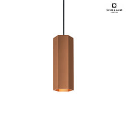 Luminaire  suspension HEXO MULTI 2.0 sans rosette IP20, cuivre gradable