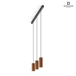Pendant luminaire HEXO MULTI 2.0 PAR16, GU10 max. 12W, without canopy, copper