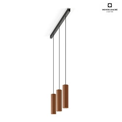 Pendant luminaire HEXO MULTI 3.0 PAR16, GU10 max. 12W, without canopy, copper