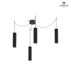 Pendant luminaire RAY MULTI 3.0 PAR16, GU10 max. 12W, black