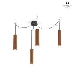 Pendant luminaire RAY MULTI 3.0 PAR16, GU10 max. 12W, copper