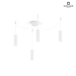 Pendant luminaire RAY MULTI 3.0 PAR16, GU10 max. 12W, white