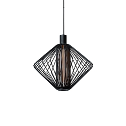pendant luminaire WIRO 1.0 DIAMOND CEILING SUSP E27 IP20, black 