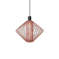 pendant luminaire WIRO 1.0 DIAMOND CEILING SUSP E27 IP20, copper 