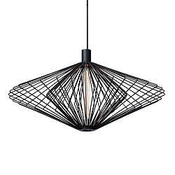 pendant luminaire WIRO 2.0 DIAMOND CEILING SUSP E27 IP20, black 