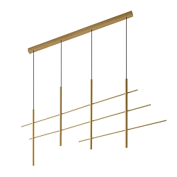 pendant luminaire NET CEILING SUSP 4.0 IP20, champagner dimmable