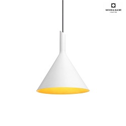 Design Pendant luminaire SHIEK 3.0,  25.2cm, E27 max. 20W, dimmable, white gold