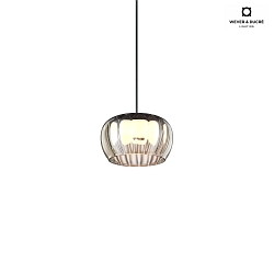pendant luminaire WETRO 1.0 1 flame Dim-To-Warm IP20, smoky colour dimmable