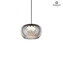 pendant luminaire WETRO 2.0 1 flame Dim-To-Warm IP20, smoky colour dimmable
