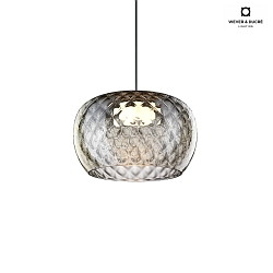 pendant luminaire WETRO 3.0 1 flame, Dim-To-Warm IP20, smoky colour dimmable