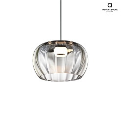 pendant luminaire WETRO 3.0 1 flame, Dim-To-Warm IP20, smoky colour dimmable