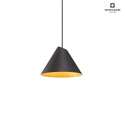 LED Design-Pendelleuchte SHIEK 1.0,  17cm, 11W 1800-2850K, CRi >90, dim-to-warm, schwarz-gold