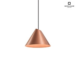 LED Design-Pendelleuchte SHIEK 1.0,  17cm, 11W 1800-2850K, CRi >90, dim-to-warm, kupfer