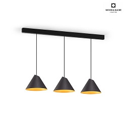 Luminaire  suspension SHIEK 2.0 Dim-To-Warm IP20, or, noir gradable