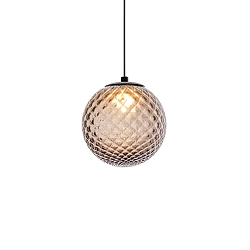 pendant luminaire SOLLI CEILING SUSP 1.0 IP20, smoky colour dimmable