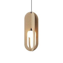 pendant luminaire SOLLI COCOON CEILING SUSP 2.0 IP20, sandstone dimmable