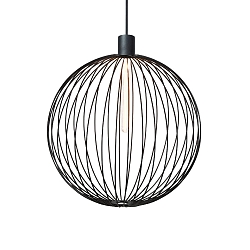 pendant luminaire WIRO 5.0 GLOBE CEILING SUSP E27 IP20, black 