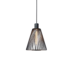 pendant luminaire WIRO 1.0 CONE CEILING SUSP E27 IP20, black 