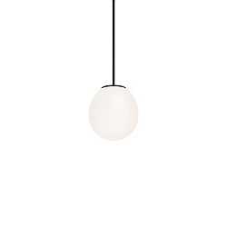 Luminaire  suspension DRO SUSPENDED 1.0 -  12.5CM G9 IP20, blanc opale, noir mat gradable
