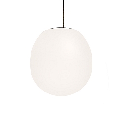 Luci a sospesione DRO SUSPENDED 3.0 -  29CM E27 IP20, opale bianco, nero opaco dimmerabile