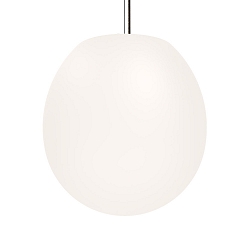 Luci a sospesione DRO SUSPENDED 4.0 -  38.5CM E27 IP20, opale bianco, nero opaco dimmerabile