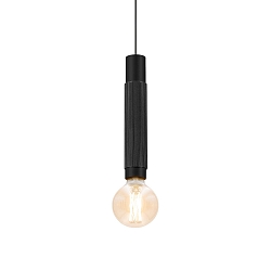 pendant luminaire TRACE CEILING SUSP 2.0 E27 IP20, black matt dimmable