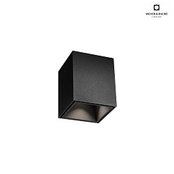 downlight BOX MINI 1.0 square, surface-mounted version IP20, black matt dimmable