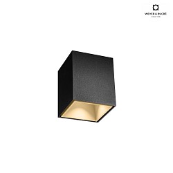 downlight BOX MINI 1.0 square, surface-mounted version IP20, black matt dimmable