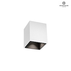 downlight BOX MINI 1.0 square, surface-mounted version IP20, white matt dimmable