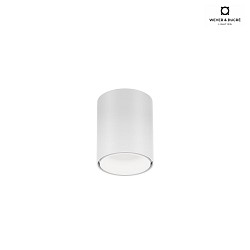 Downlight RAY MINI 1.0 Bas, cylindrique, version pour montage en surface IP20, blanc mat gradable