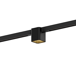 LED Schienenstrahler DOCUS ON STREX 1.0, 25�, 48V, 7W, 2700K, 440lm, IP20, Schiene schwarz / Leuchte schwarz/gold