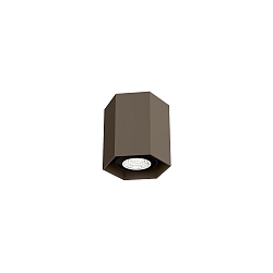 Deckenaufbaudownlight HEXO MINI 1.0 PAR16, GU10, IP20, ohne Reflektor, bronze