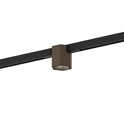 LED Schienenstrahler HEXO ON STREX 1.0, 25�, 48V, 7W, 3000K, 470lm, IP20, Schiene schwarz / Leuchte bronze