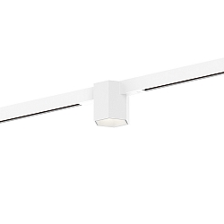 LED Schienenstrahler HEXO ON STREX 1.0, 25�, 48V, 7W, 3000K, 470lm, IP20, Schiene wei� / Leuchte wei�