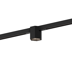 LED Schienenstrahler HEXO ON STREX 1.0, 25�, 48V, 7W, 2700K, 440lm, IP20, dimmbar, Schiene schwarz / Leuchte schwarz/bronze