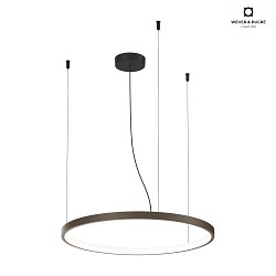 pendant luminaire KUJO 2.0 1-fold, ring shape IP20, bronze dimmable