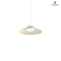 pendant luminaire CLEA 1.0 -  35CM round, direct / indirect IP20, silk grey dimmable