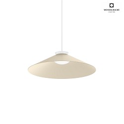 pendant luminaire CLEA 2.0 -  50CM round, direct / indirect IP20, silk grey dimmable