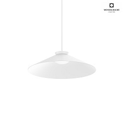 pendant luminaire CLEA 2.0 -  50CM round, direct / indirect IP20, white matt dimmable