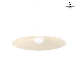 pendant luminaire CLEA 3.0 -  70CM round, direct / indirect IP20, silk grey dimmable