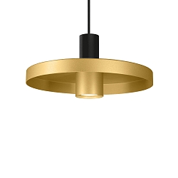 pendant luminaire ODREY CEILING SUSP 1.2 PAR16 GU10 IP20, gold, black matt 