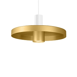 pendant luminaire ODREY CEILING SUSP 1.2 PAR16 GU10 IP20, gold, white matt 