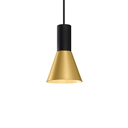 pendant luminaire ODREY CEILING SUSP 1.3 PAR16 GU10 IP20, gold, black matt 